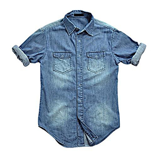 image of a cotton blue shirt