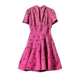 image of pink dotted dress